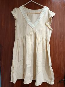 bohemian off white dress