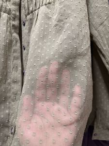 Olive Green Textured Button-Up Shirt