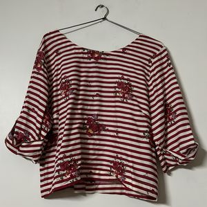 Beautiful Floral Crop Top For Women