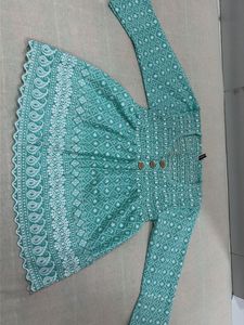 Elegant Teal Embroidered Kurta
