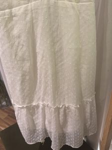 Abercrombie &amp; Fitch White Mini Georgette Dress