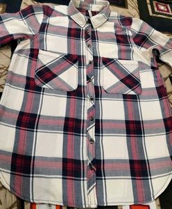 Plaid Button-Down Shirt
