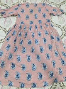 Zudio Pink Floral Kurta M/S