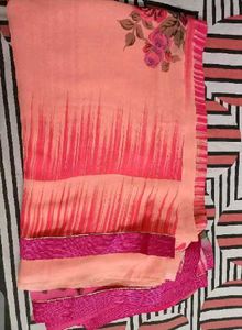 Beautiful Pink Embroidery Saree💗💗💖💖