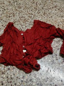 Zudio Maroon Casual Top