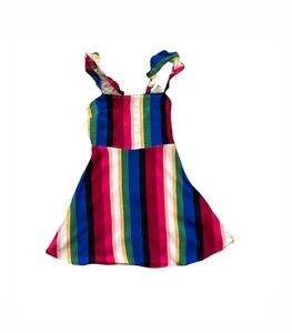 Forever 21 Multi colored Striped Mini Dress