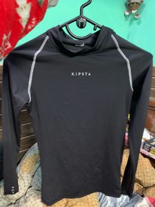 Kipsta Black Long Sleeve Athletic Top