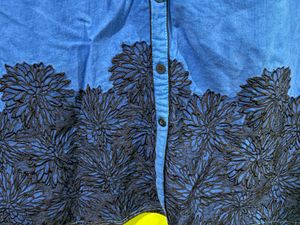 Blue Embroidered Kurti