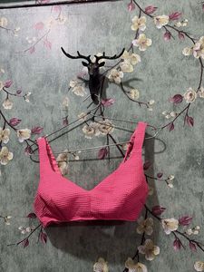 Vibrant Pink Textured Blouse