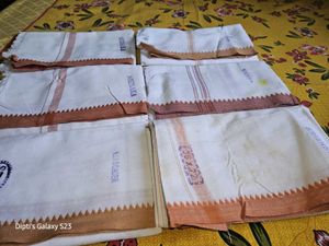 6 White Pure Cotton Gamchhas (Towel)