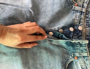 H&amp;m Ripped low waist Light Wash Jeans