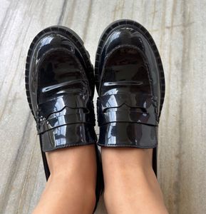 hnm black platform Loafers