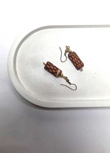 Unique Cylindrical Drop Earrings