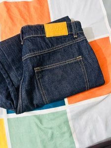 Zara original Dark Wash Wide Leg Denim Jeans