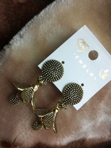 Beautiful flower design jhumki earrings