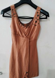 Studded Wrap Dress