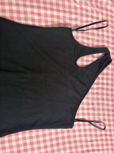 Chic Black One-Shoulder Cut-Out Dress🖤
