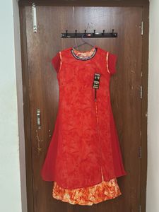 Vibrant Red Ethnic Kurta Set