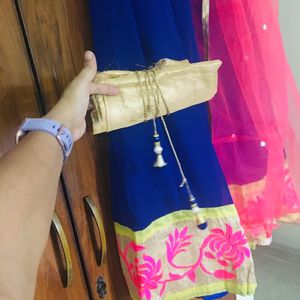 COMBO Unstitched party wear georgette lehenga