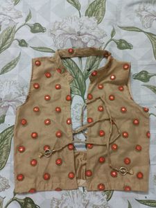 Embellished Sleeveless Ethnic Blouse/Koti