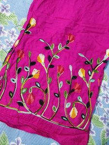 Embroidered Palazzo Pant