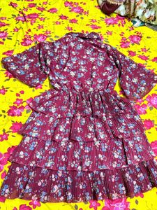 Floral Tiered Mini Dress