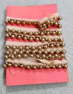 Beaded Golden Lace