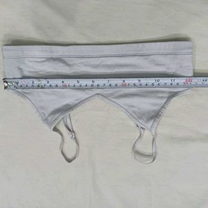 ⭐ Light Grey Spaghetti Strap Bra