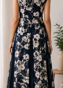 Elegant Floral Print Midi Dress