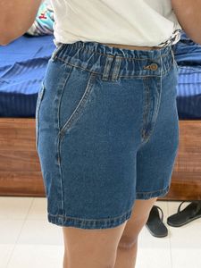 Classic Blue Denim Shorts