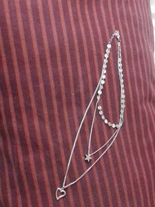 Layered Heart &amp; Star Necklace