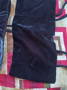 Velvet Crop Top &amp; Skirt Set
