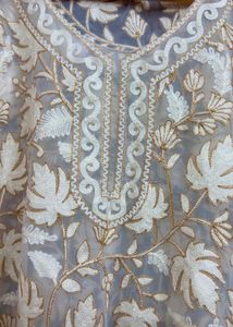 semi stitched Kashmiri Embroidered
