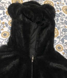 Faux Fur Bear Ear jacket