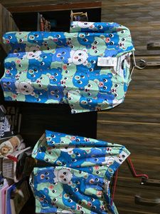 Cute Bear Print t shirt and shorts (new)