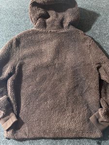 Cozy Brown Fleece Hoodie