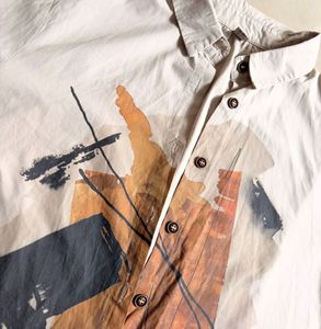 Abstract Print Short Sleeve Shirt