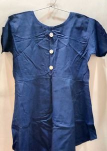 Chic Navy Blue short Kurta Top