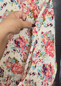 Floral Print Sheer Top
