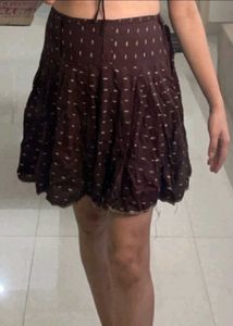 Boho Ethnic Print Mini Skirt