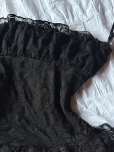 mini off shoulder lace dress