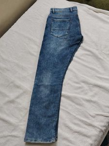 Men's Blue Washed Denim Jeans