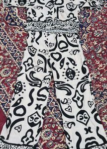 Unique Black & White Printed Co-ord Set