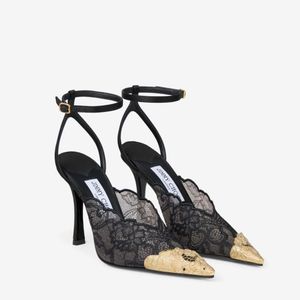 Jimmy Choo Black Lace Pumps