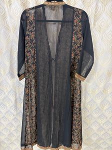 Elegant Black Floral Kurta Set