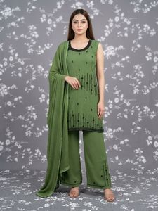 Elegant Green Kurta Set with Palazzo