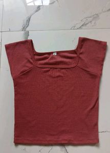 Ribbed Square Neck Crop Top combo