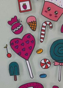 Dessert Themed Sticker Set🍭🍫🍬🧁🍰🍩