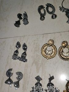 13 Assorted Ethnic Earrings Set