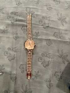 Elegant Rose Gold Crystal Watch
